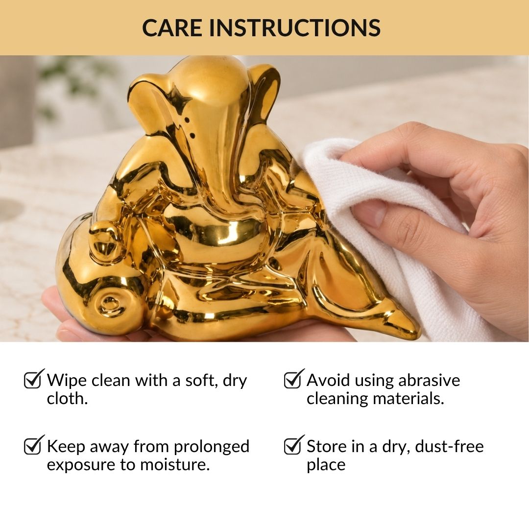 Ganesha Idol With Diya In Gift Box Set Of 3 Nestasia