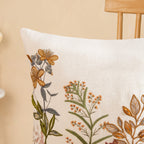 Garden Bloom Embroidered Cushion Cover 40x40cm Nestasia