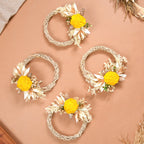 Mini Floral Garland Wreath For Wall Decor Set Of 4 Nestasia
