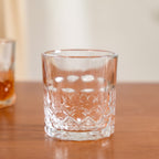 Geometric Embossed Whiskey Glass Set Of 6 230ml Nestasia