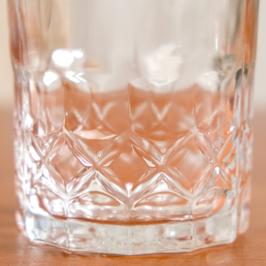 Geometric Embossed Whiskey Glass Set Of 6 230ml Nestasia