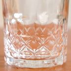 Geometric Embossed Whiskey Glass Set Of 6 230ml Nestasia