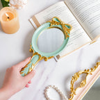 Venus Vanity Handheld Mirror Green