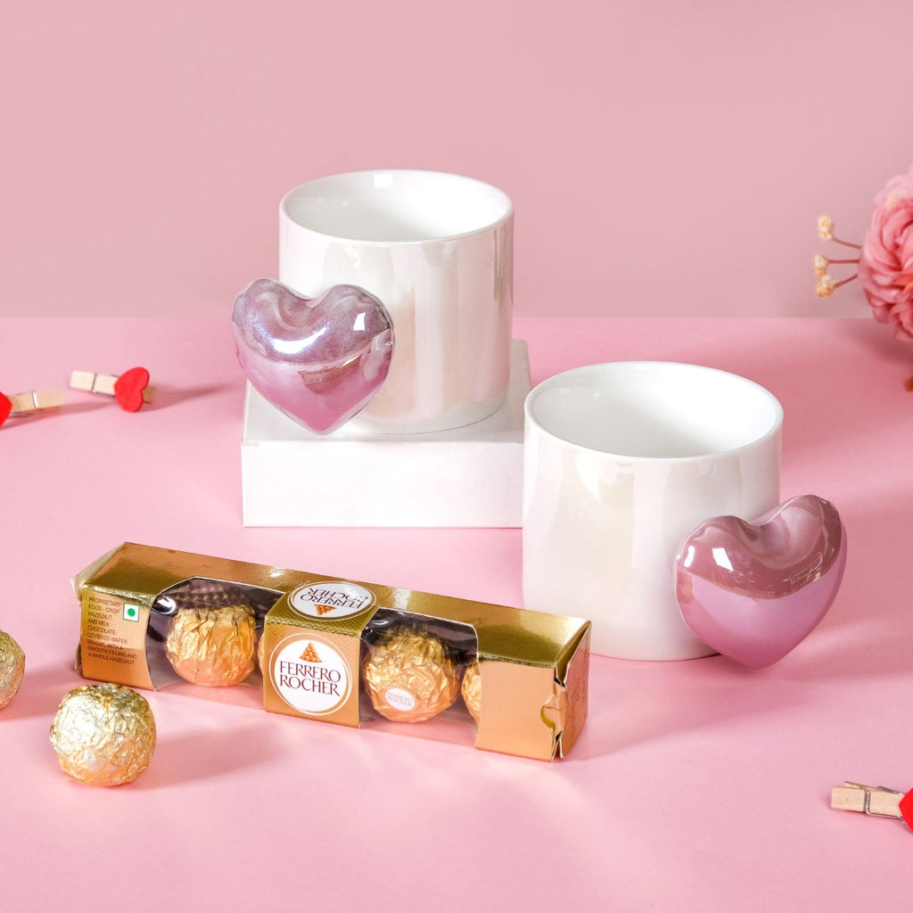 Sweet Heart Ceramic Mug Gift Set Of 3 Nestasia
