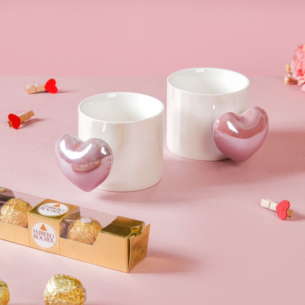 Sweet Heart Ceramic Mug Gift Set Of 3 Nestasia