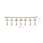 White Lotus Toran With Tassels 105x25cm Nestasia