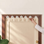 White Lotus Toran With Tassels 105x25cm Nestasia