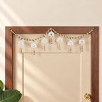 White Lotus Toran With Tassels 105x25cm Nestasia