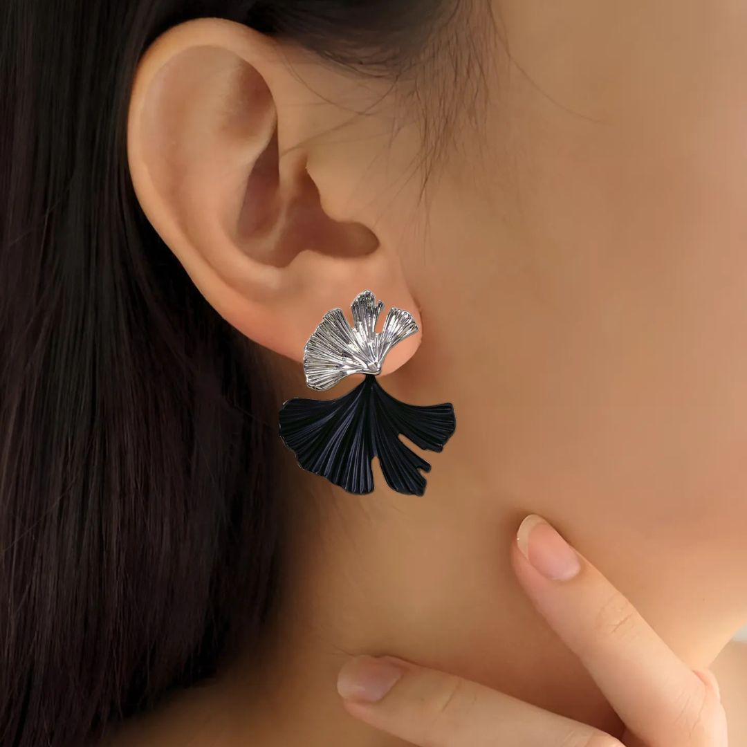 Ginkgo Foliage Earrings Nestasia