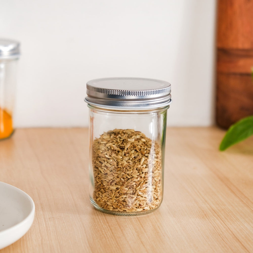Spice Jars With Lid For Kitchen Set Of 6 250ml Nestasia