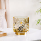 Diamond Cut Glass Decor Lamp Wireless Battery Operated Nestasia