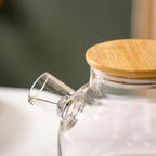 Borosilicate Glass Tea Pitcher With Lid 1100ml Nestasia