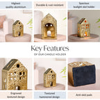 Glowhouse Gold Tealight Holder Nestasia
