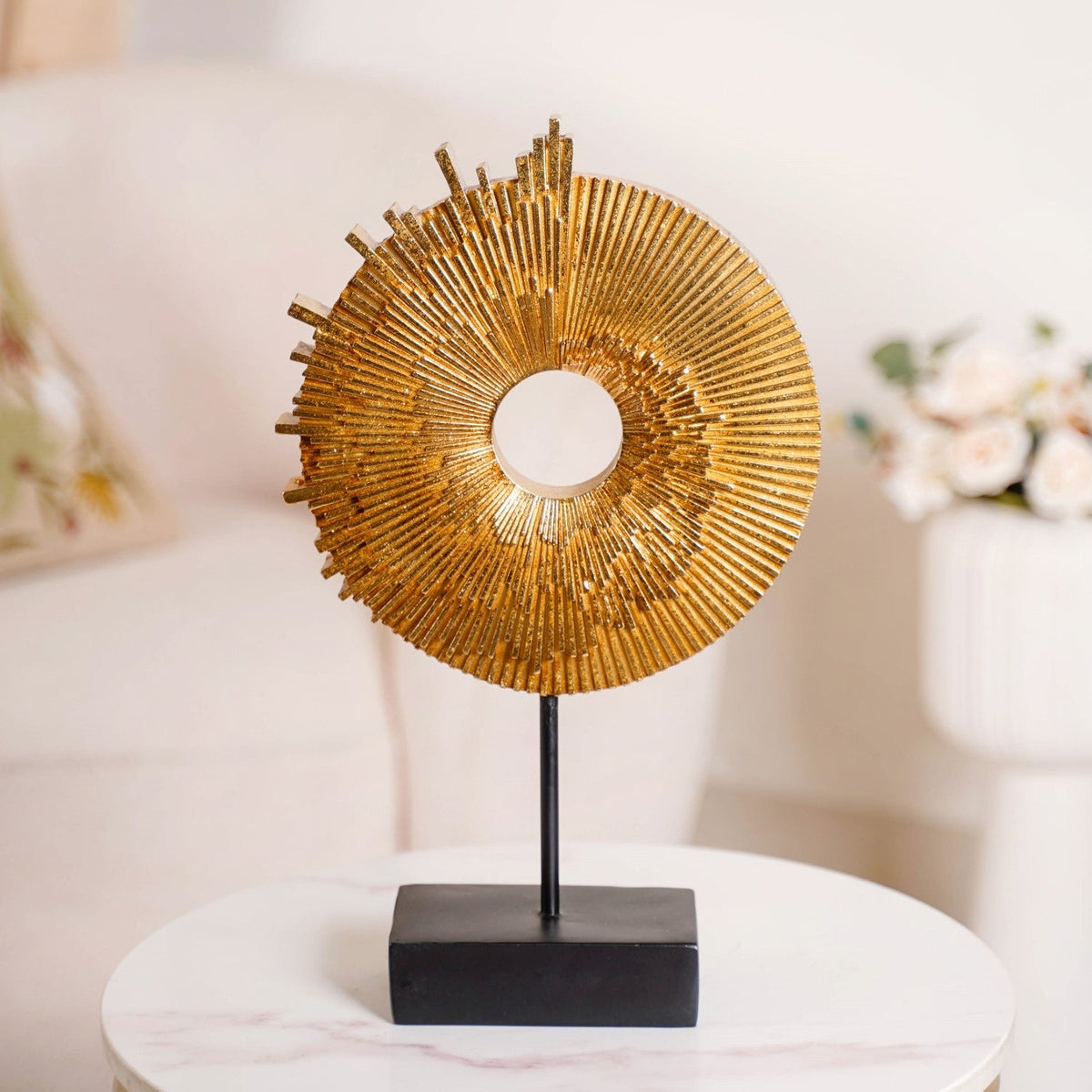 Abstract Ammonite Showpiece For Home Decor Nestasia