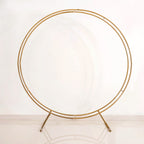 Gold Double Ring Backdrop Metal Frame For Party Decoration 99 Inch Nestasia