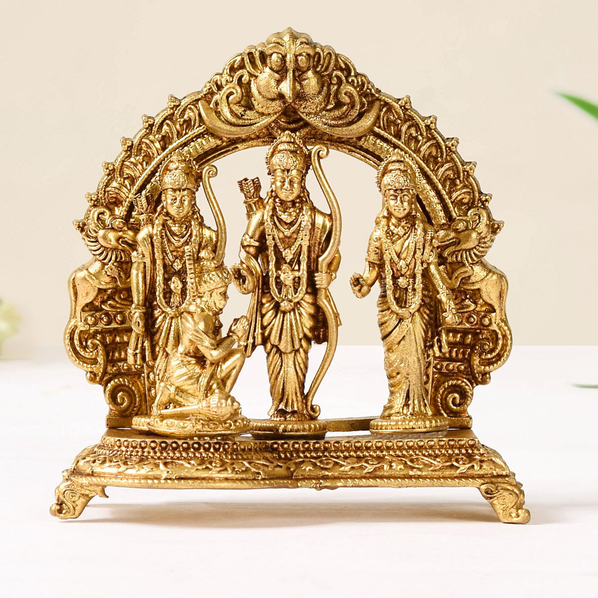 Pure Brass Ram Darbar Brass Statue 10cm Nestasia