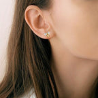 Gold Ribbon Radiance Studs Set Of 3 Nestasia