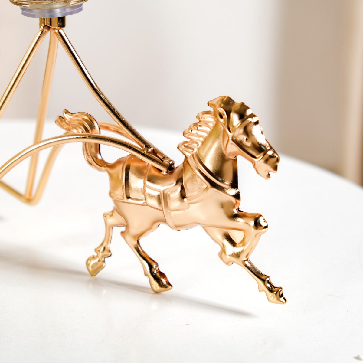 Gold Chariot Glass Decorative Bowls Nestasia