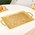 Golden Crest Royalcore Embossed Metal Tray Large Nestasia