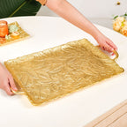 Golden Crest Royalcore Embossed Metal Tray Large Nestasia