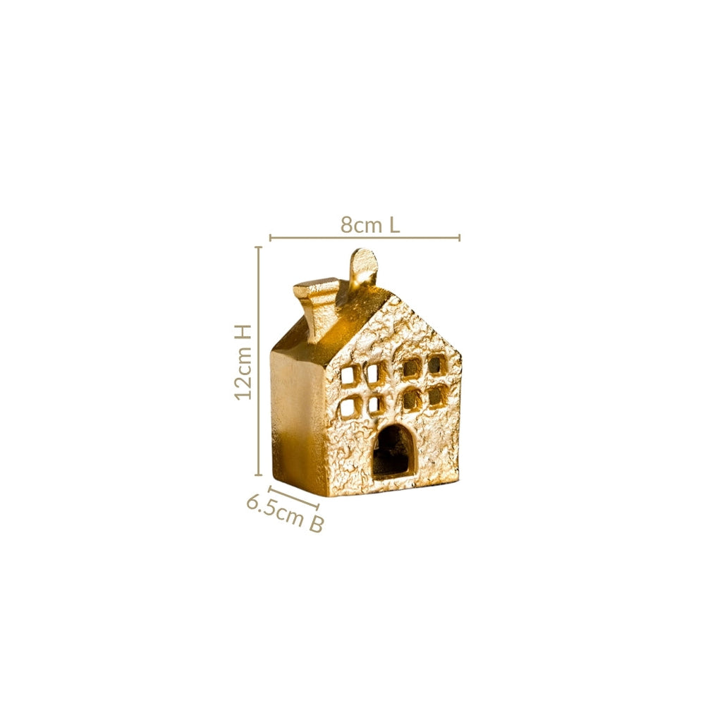 Golden Nest Mini House Tealight Holder Nestasia