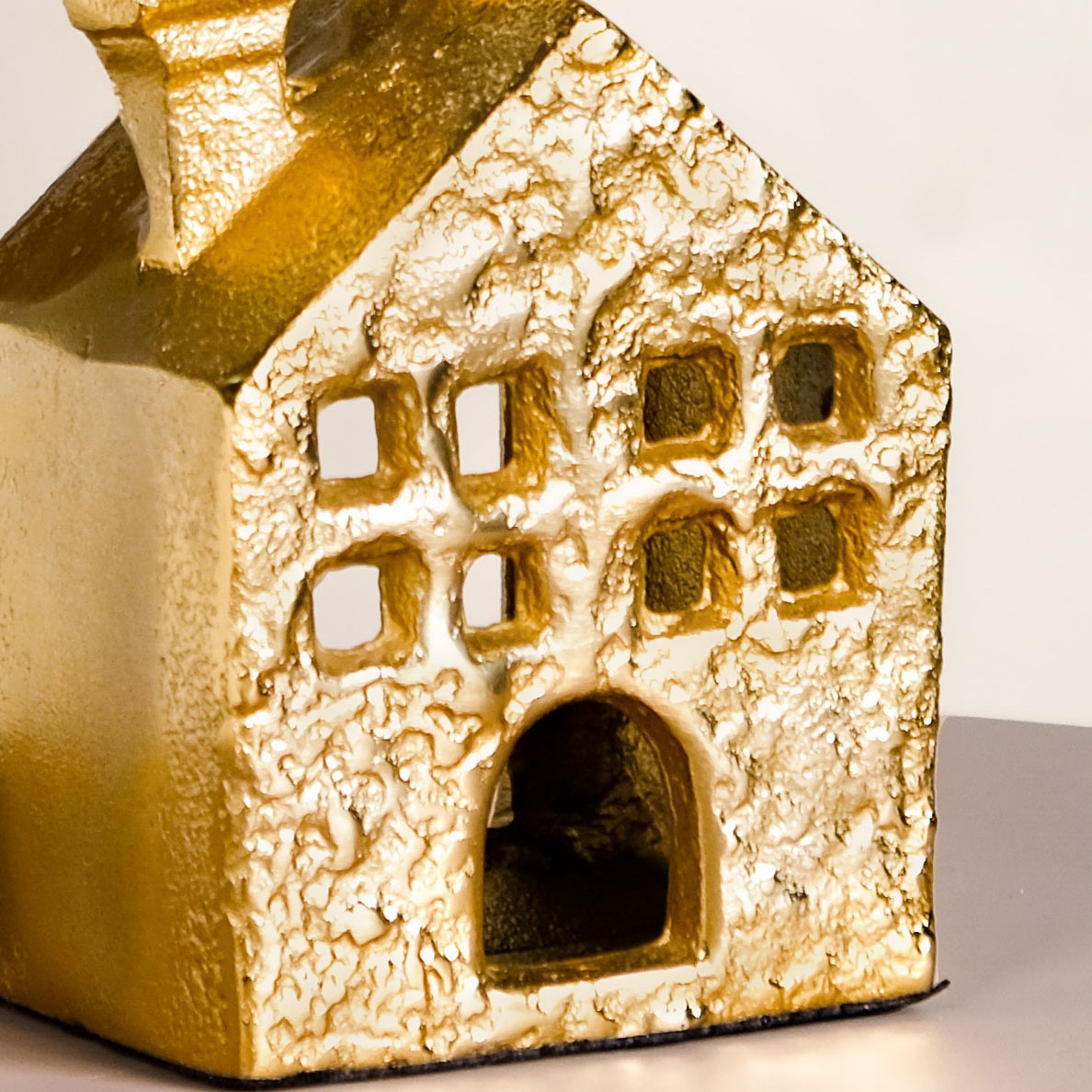 Golden Nest Mini House Tealight Holder Nestasia