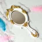 Gold Handheld Mirror Nestasia