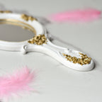 Gold Handheld Mirror Nestasia
