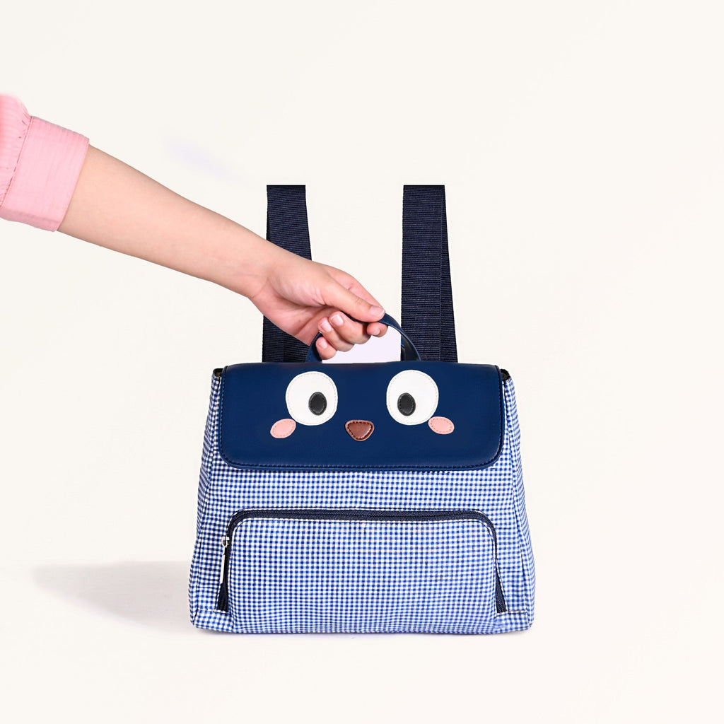 Googly Eyes Checkered Bag For Kids Nestasia