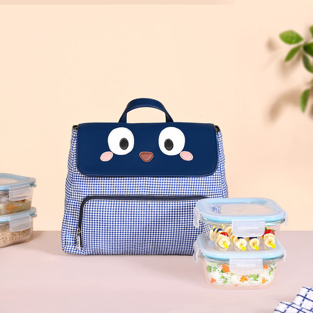 Googly Eyes Checkered Bag For Kids Nestasia