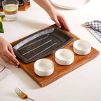 Gourmet Sizzler Plate And Ceramic Bowl Set Nestasia