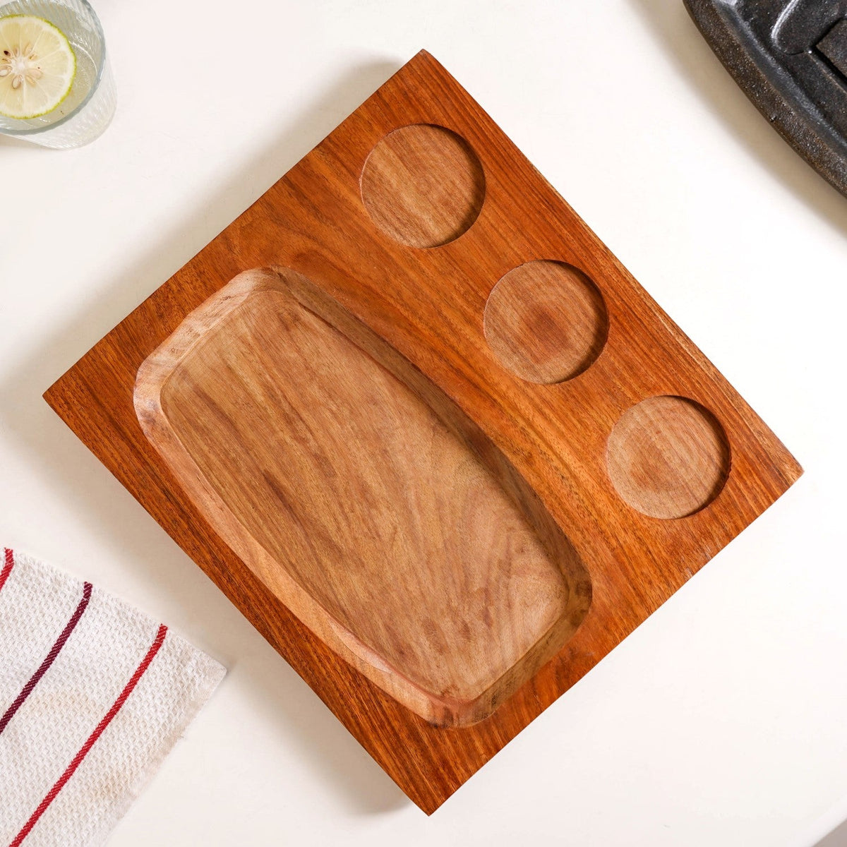 Gourmet Sizzler Plate And Ceramic Bowl Set Nestasia