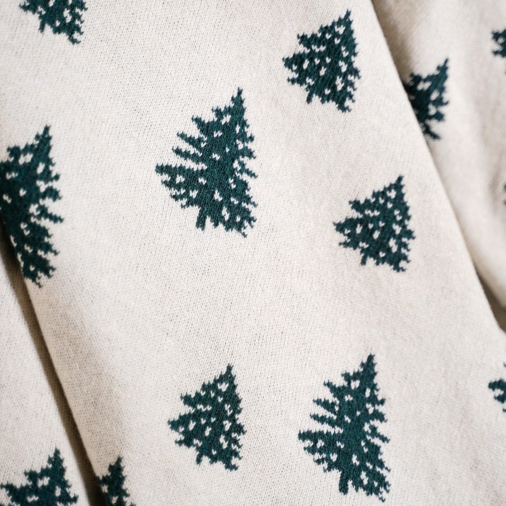 Green Reversible Christmas Tree Throw Blanket Nestasia