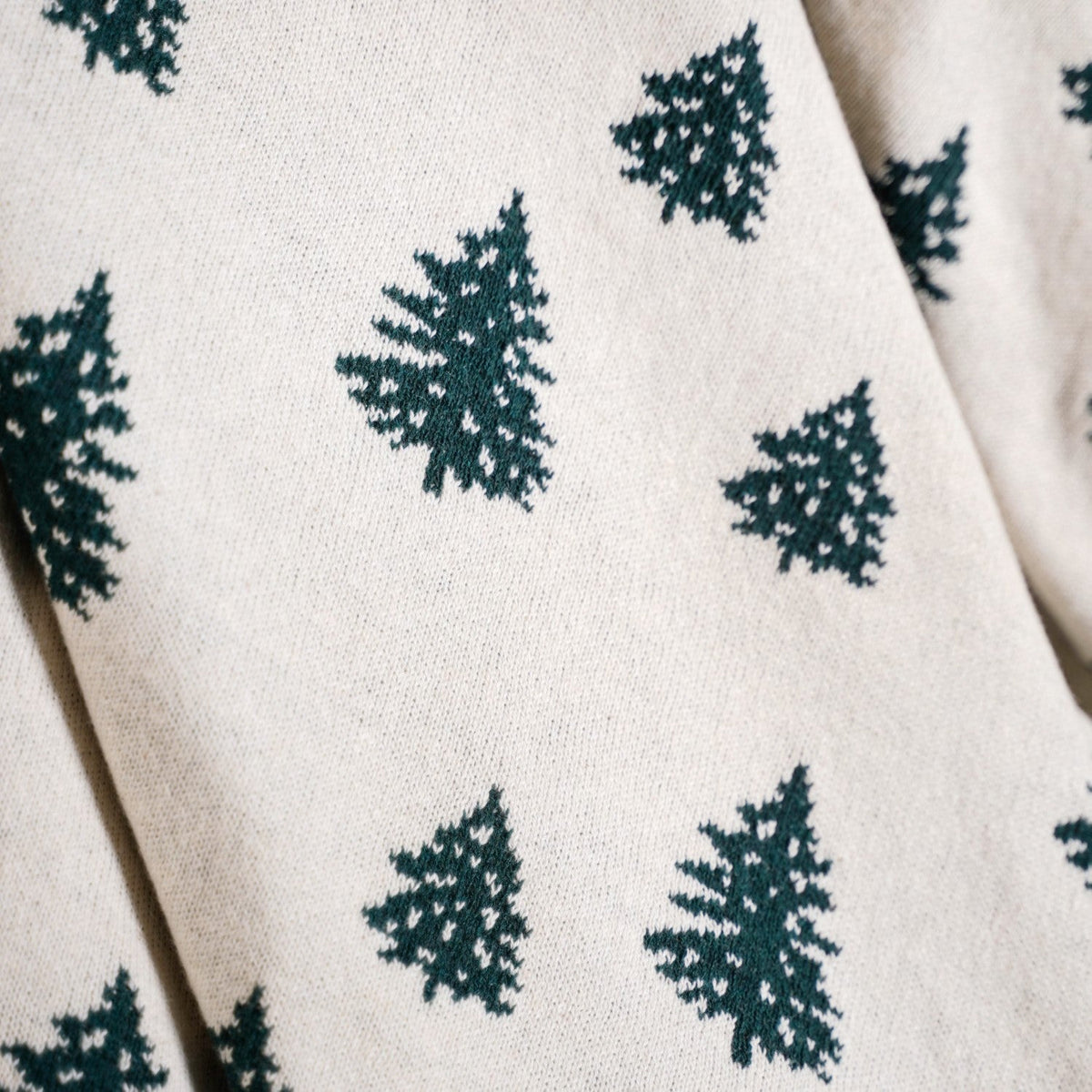 Green Reversible Christmas Tree Throw Blanket Nestasia