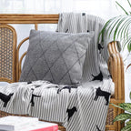 Grey Knitted Blanket Nestasia