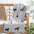 Grey Knitted Blanket Nestasia