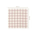 Mauve Grid Cotton Table Napkin Set Of 4 Nestasia