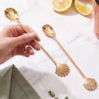 Shell Stirring Spoon Set Of 2 Nestasia