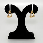 Hammered Fusion Danglers Gold Nestasia