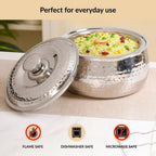 Hammered Stainless Steel Insulated Casserole 3000ml Nestasia