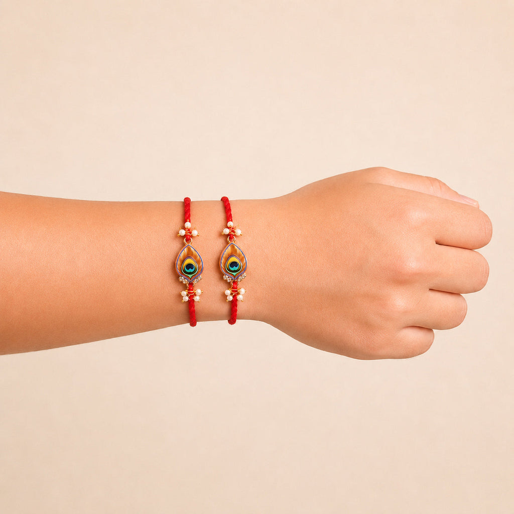 Morpankh Rakhi Duo Set Nestasia