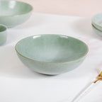Sera Ceramic Serving Bowl Set Of 2 Sage 1000ml Nestasia