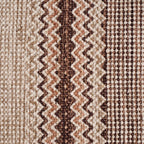 Flat Weave Zigzag Handwoven Cotton Dari Carpet 69x36 Inch Nestasia