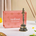 Hanuman Pure Brass Ghanti For Mandir With Gift Box 10cm Nestasia
