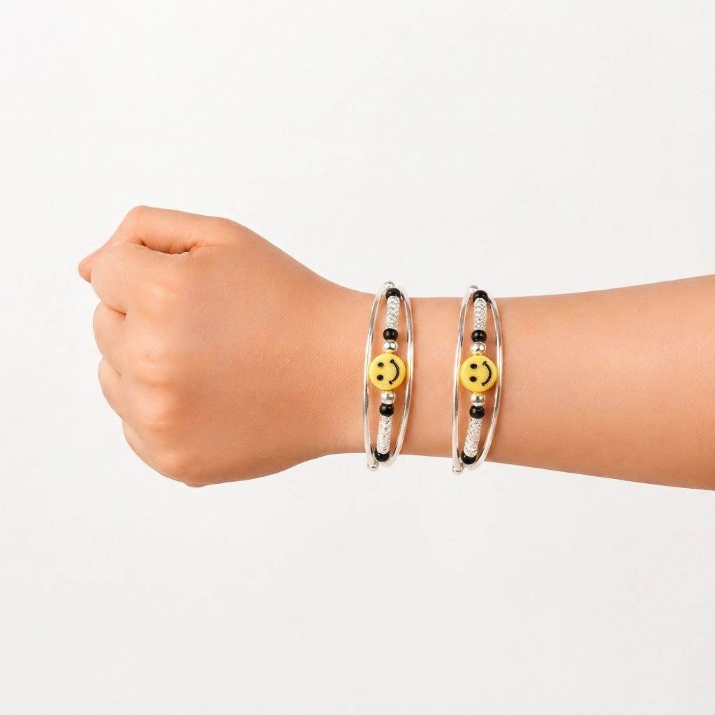 Happy Face Toddler Rakhi Set Nestasia