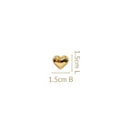 Heart Of Gold Studs Nestasia