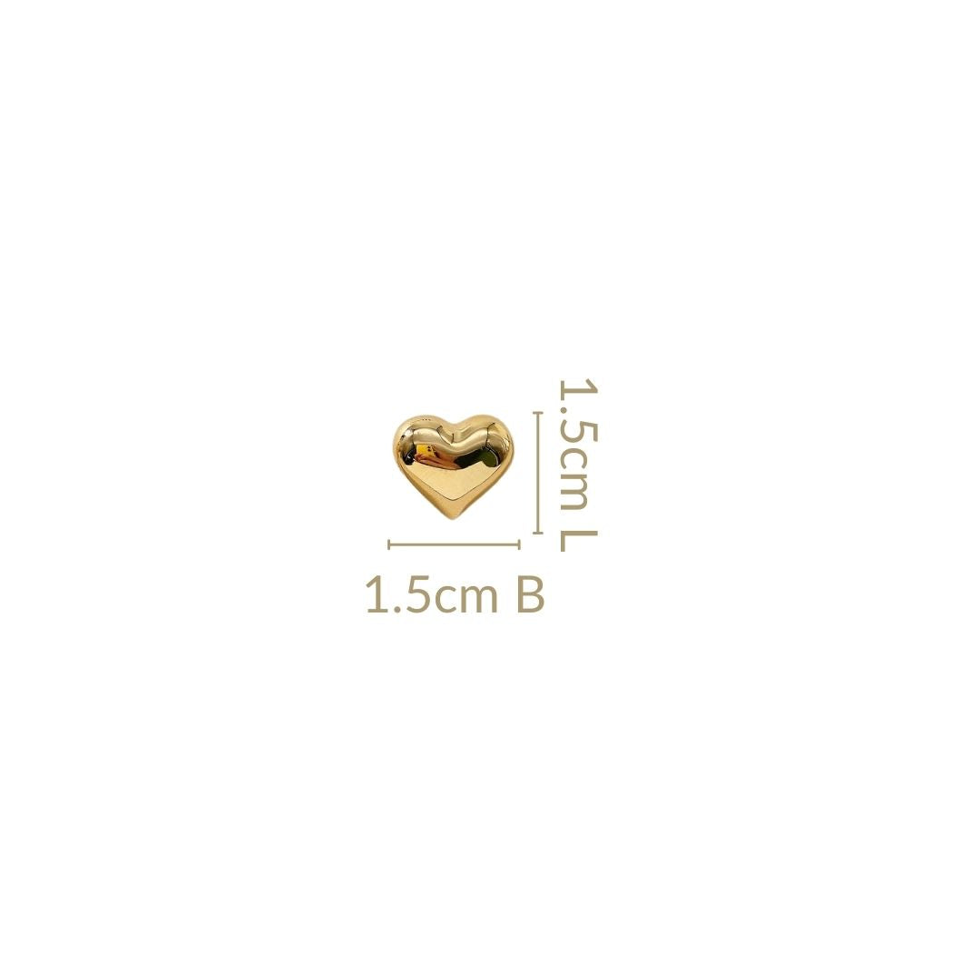 Heart Of Gold Studs Nestasia