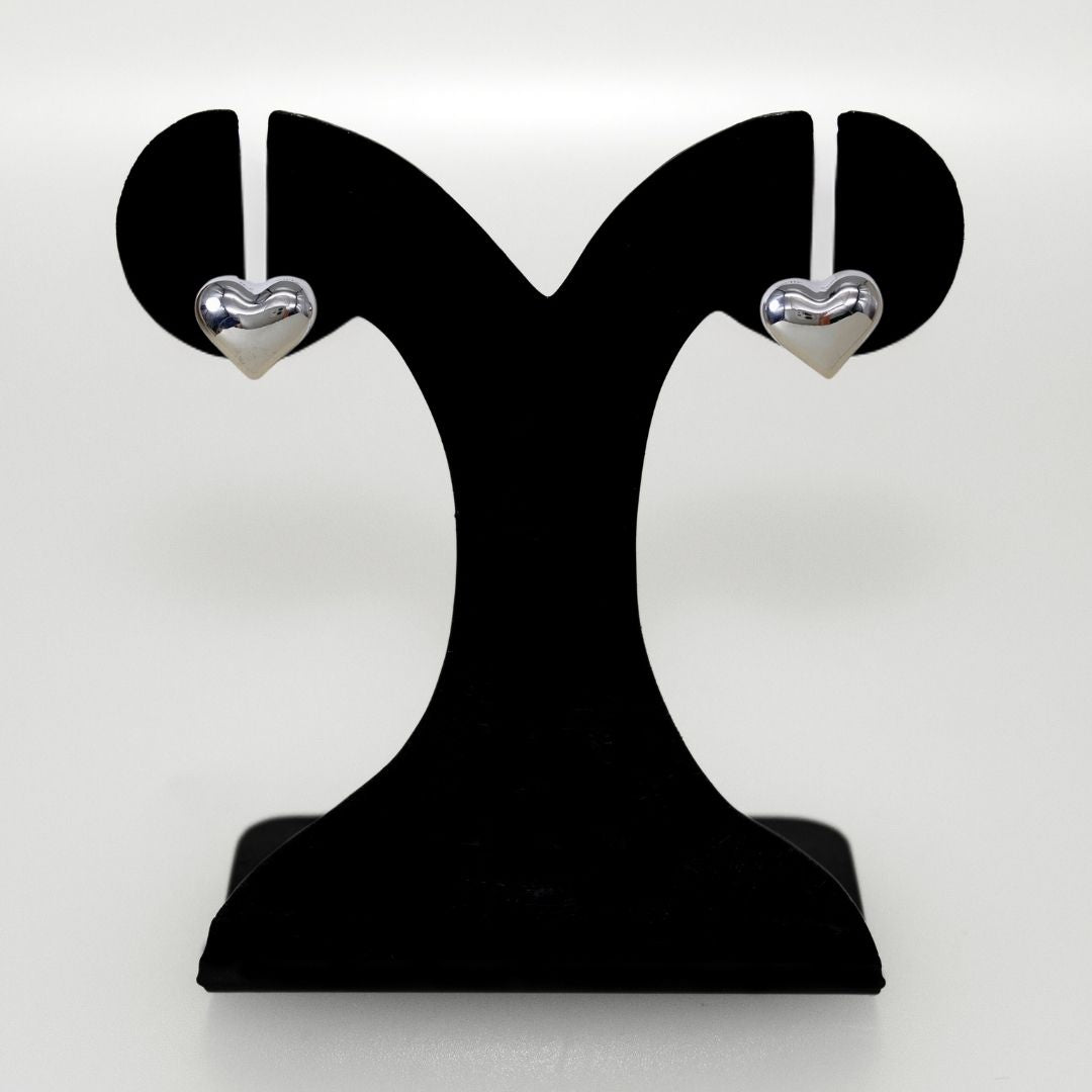 Heart Of Silver Studs Nestasia