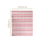 Knitted Throw Hearts Nestasia