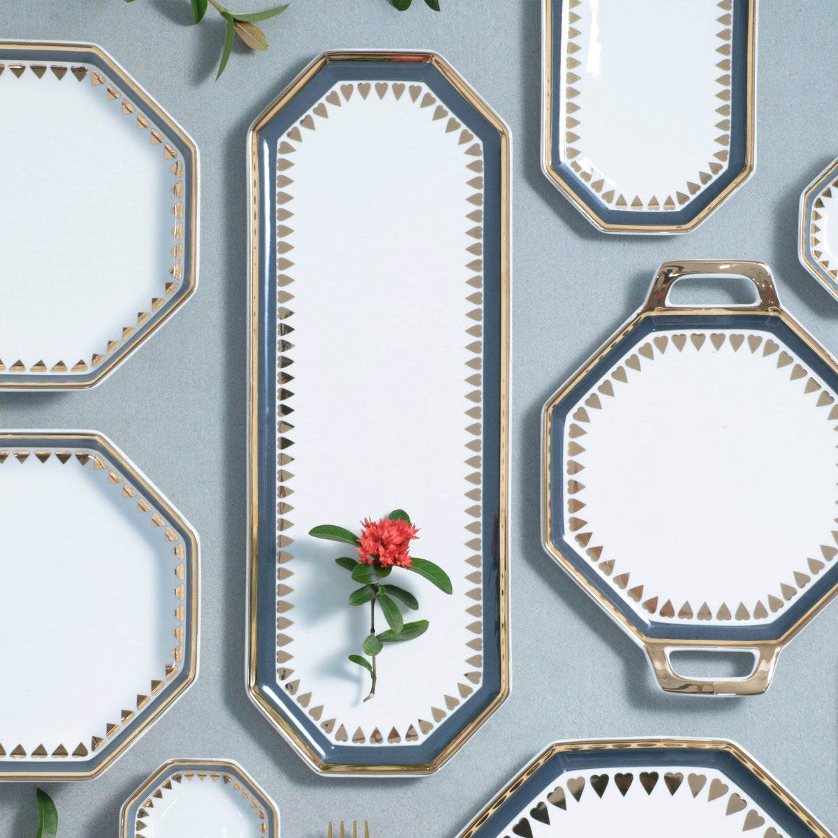 Heart Long Plate Nestasia
